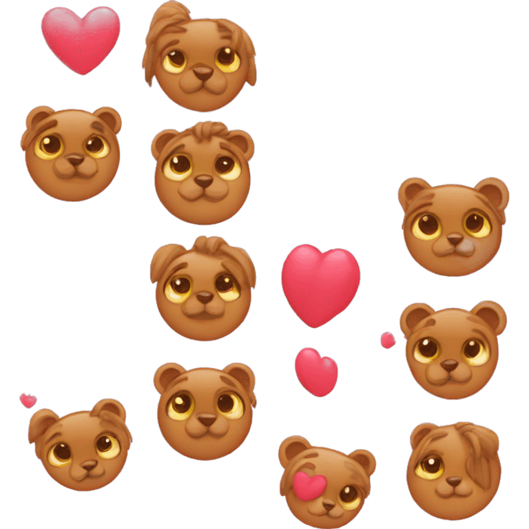 Una rata con ojitos de corazón  emoji