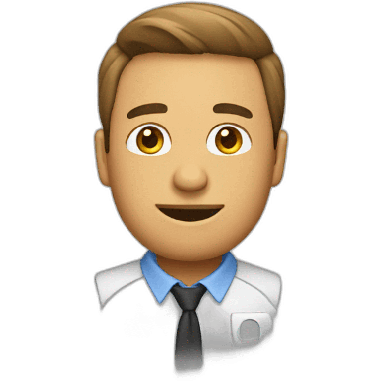 jefe hablando con empleado emoji