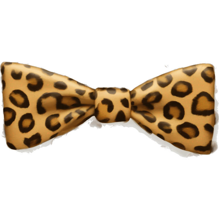 Cheetah print bow emoji