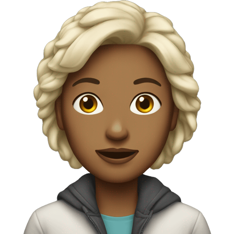 A woman wearing colonge emoji