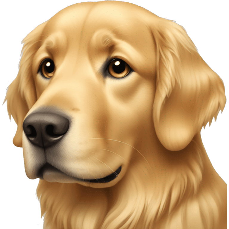 Golden retriever without the eyes  emoji