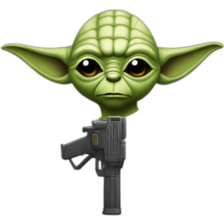 yoda helmet gun emoji