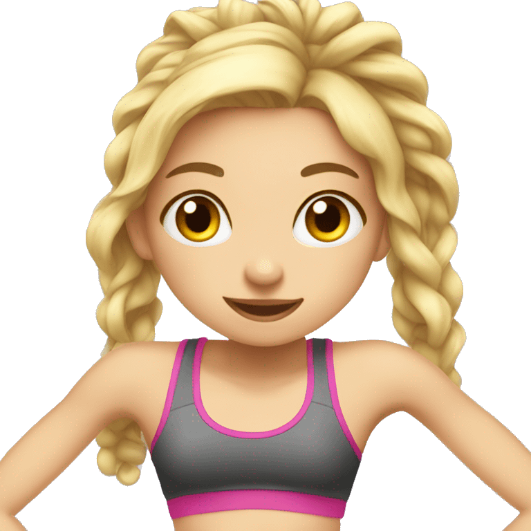 girly at gym emoji