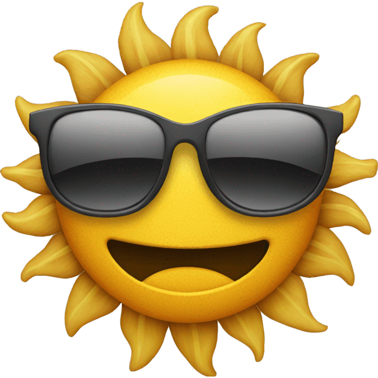 sun with sunglasses emoji