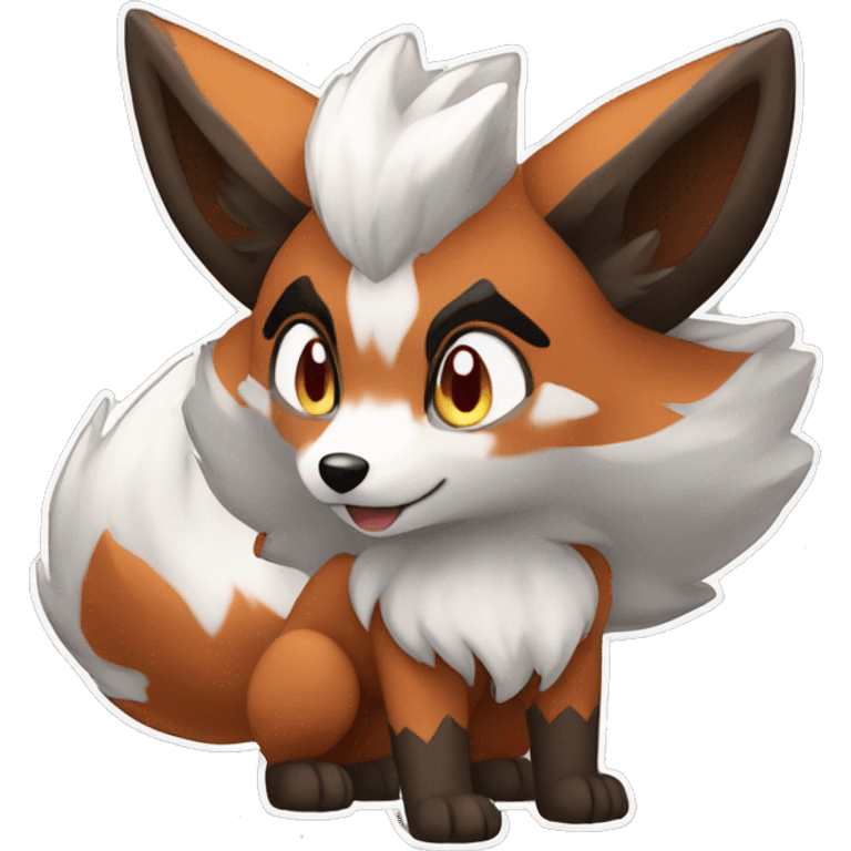 Lycanroc Vulpix Rocruff emoji