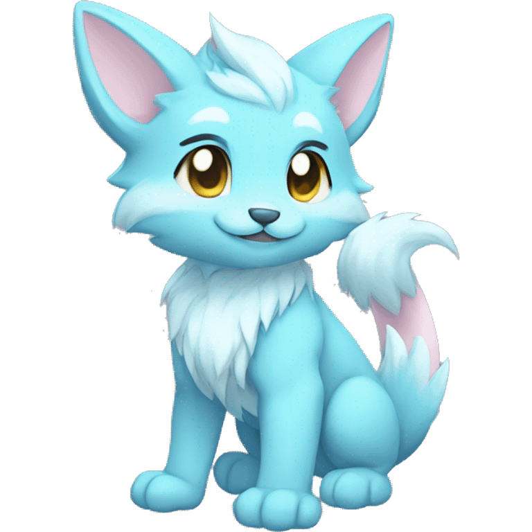 Anthro-Pastel-Fur-Sona-Chibi-Shiny-Fakémon full body emoji