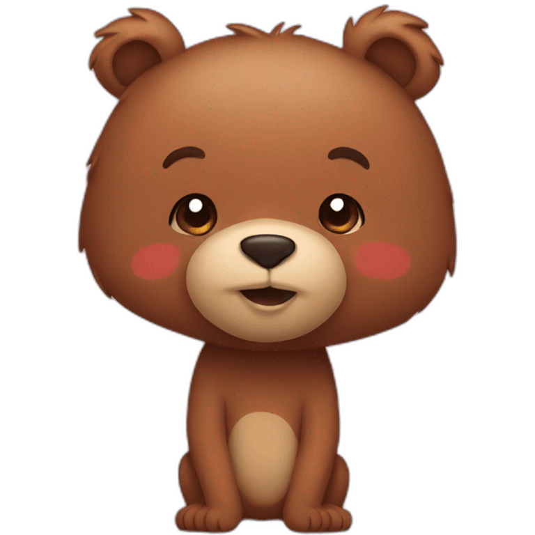 bear in love emoji