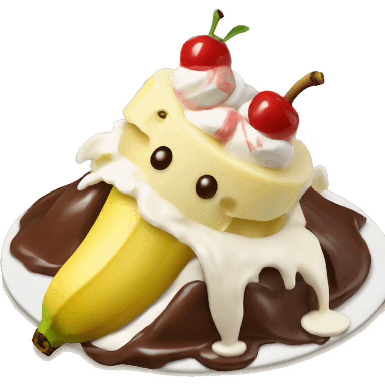 Banana split emoji