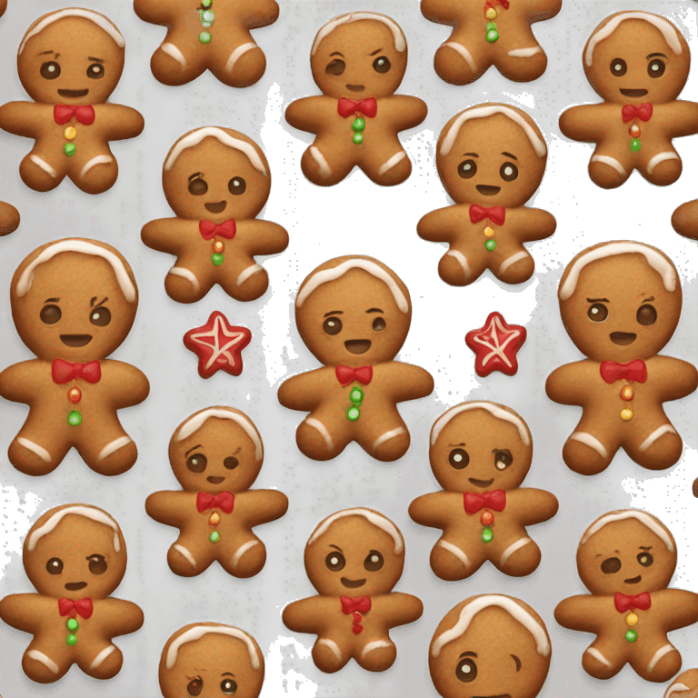 Red gingerbread baby emoji