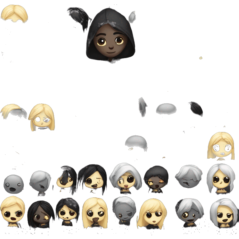 cute goth emojis emoji