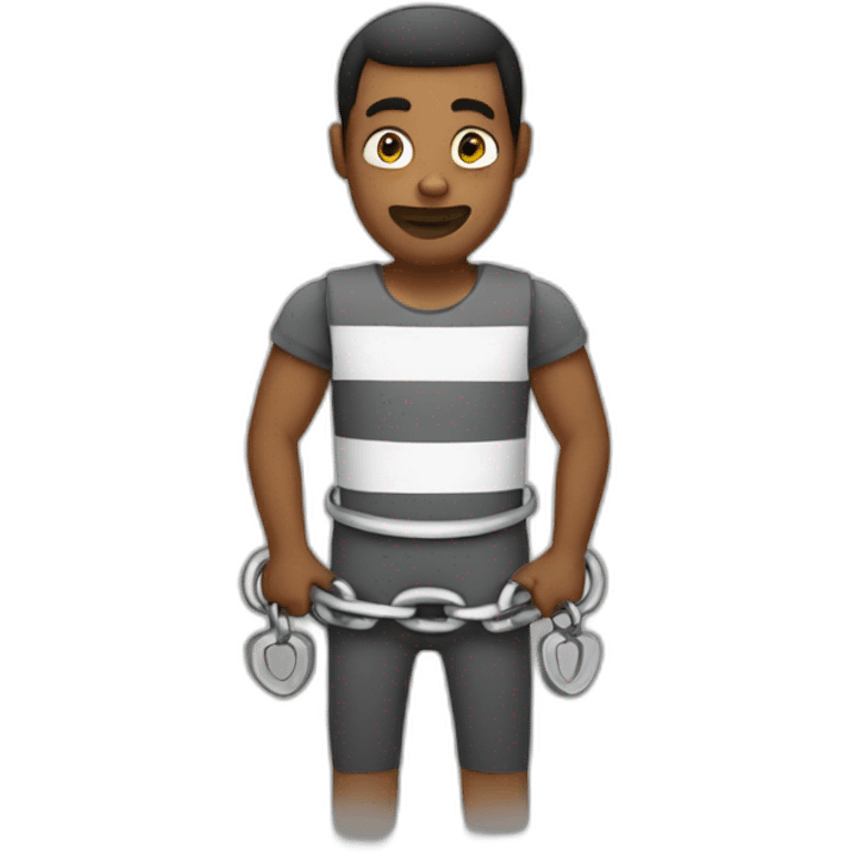 prisoner with shackles emoji