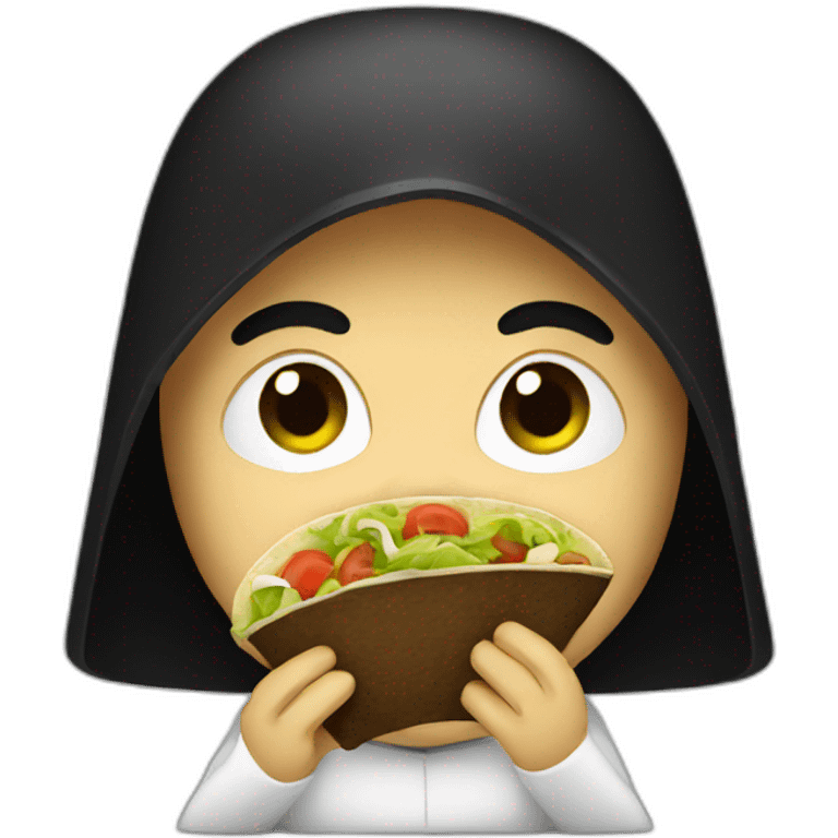 Darkvador eating tacos emoji