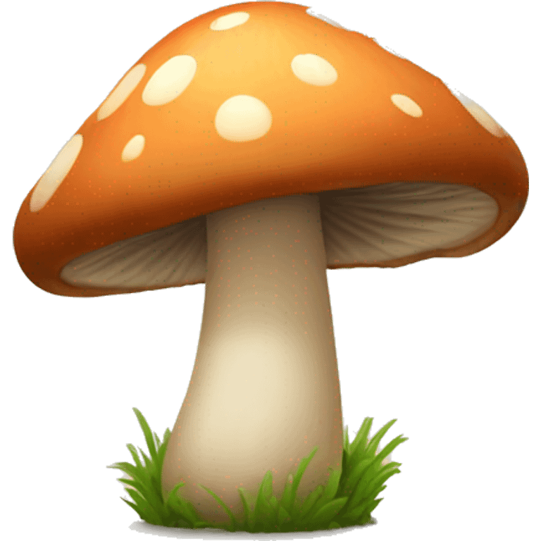 Mushroom happy emoji