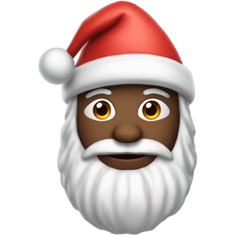 Santa with a bat hat emoji