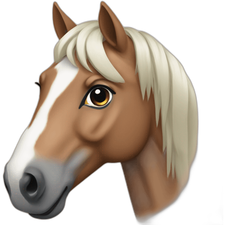 Horse crop emoji