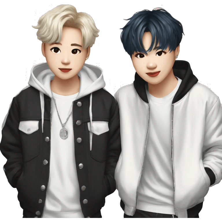 Jimin and suga from bts  emoji