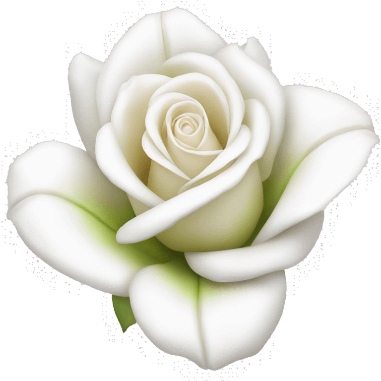 Lily white rose  emoji