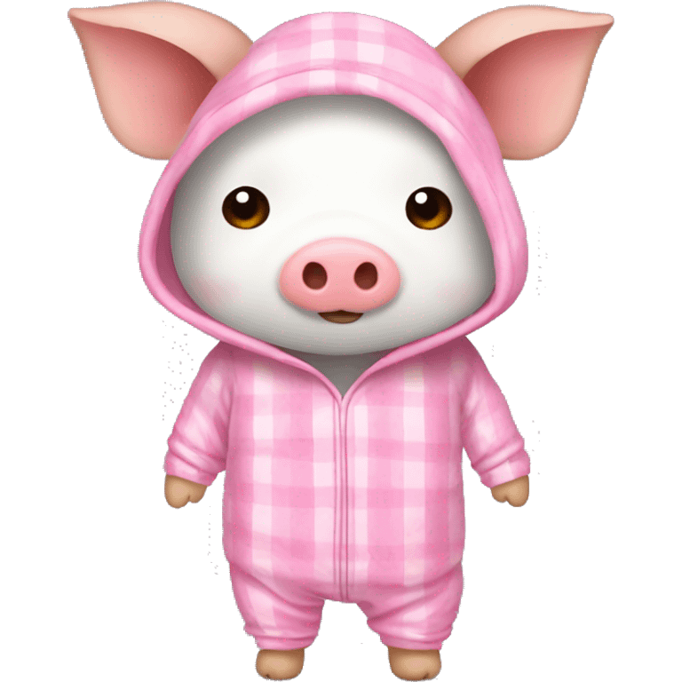 Cerdito con pijama emoji