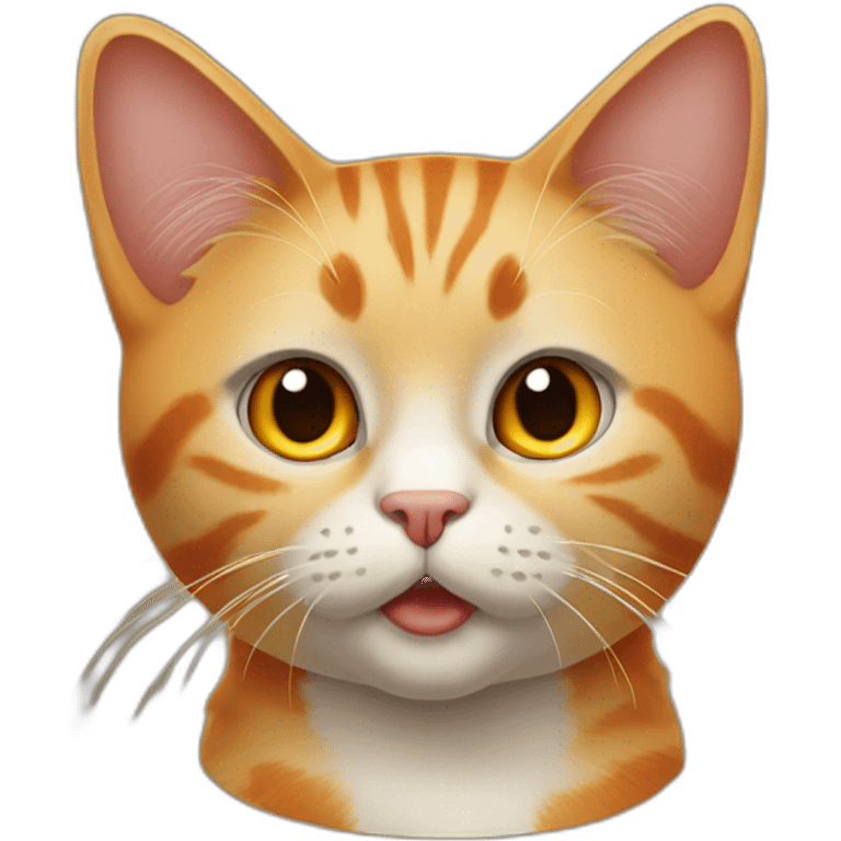 Back with orange dors cat emoji