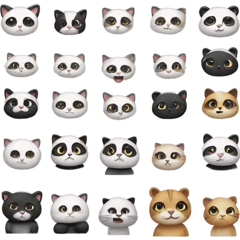 Cat with the panda emoji