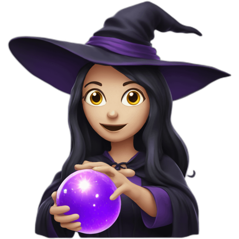 Witch with magic ball emoji