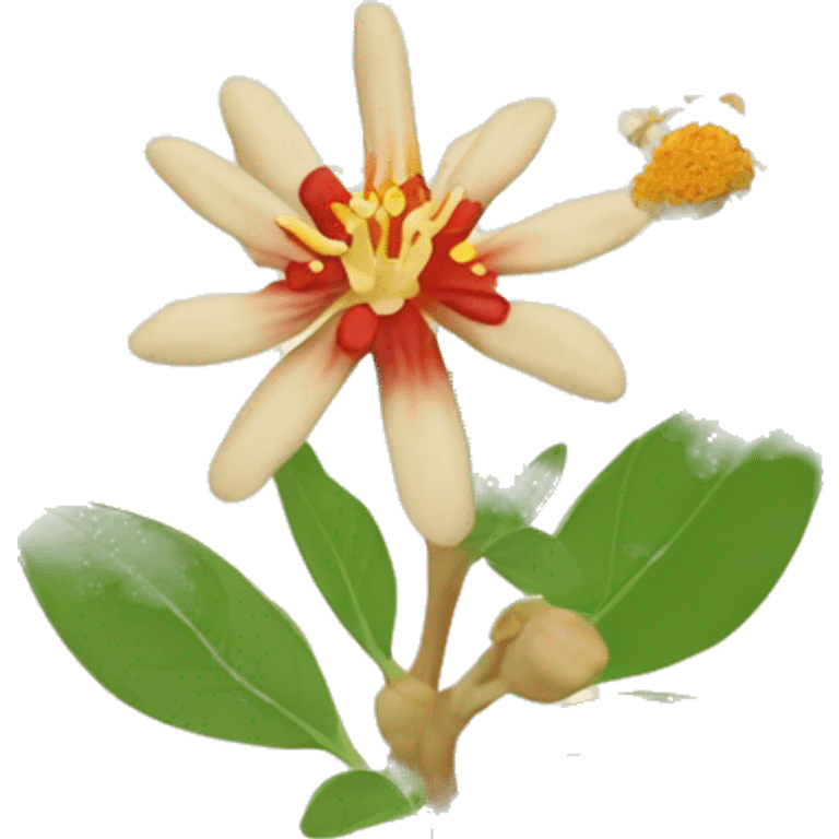 ashwagandha with flower emoji