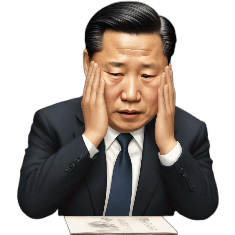 president xi jin ping crying emoji