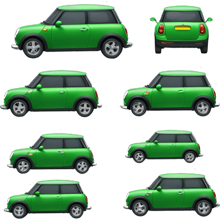 Green mini car emoji