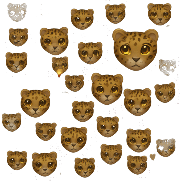 Corazón leopardo emoji