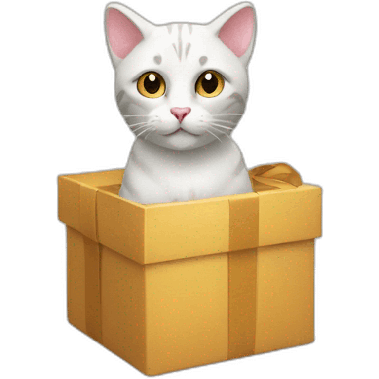 gift box cat emoji