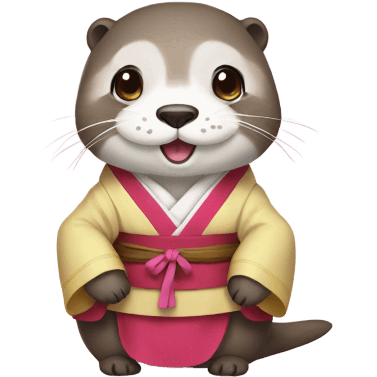 An Korean hanbok otter emoji