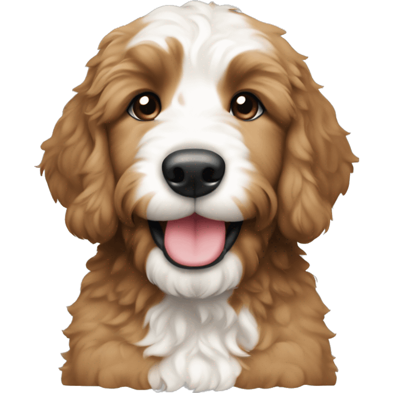 Unfurnished bernedoodle puppy emoji