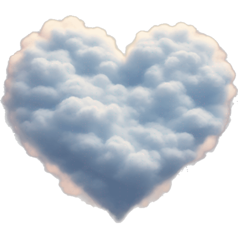 A heart in the clouds emoji