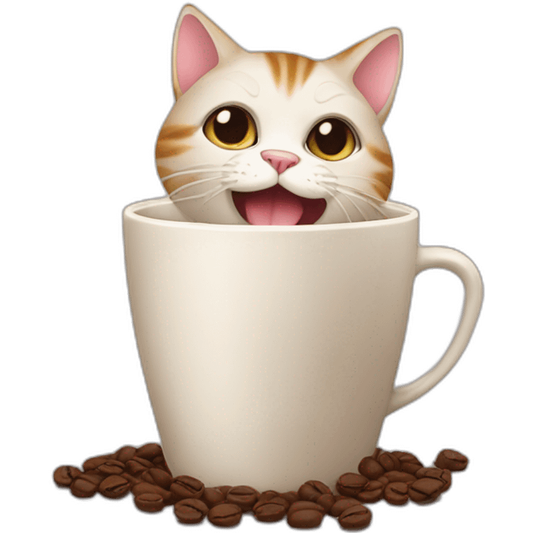 cat-sips-from-coffee-cup emoji