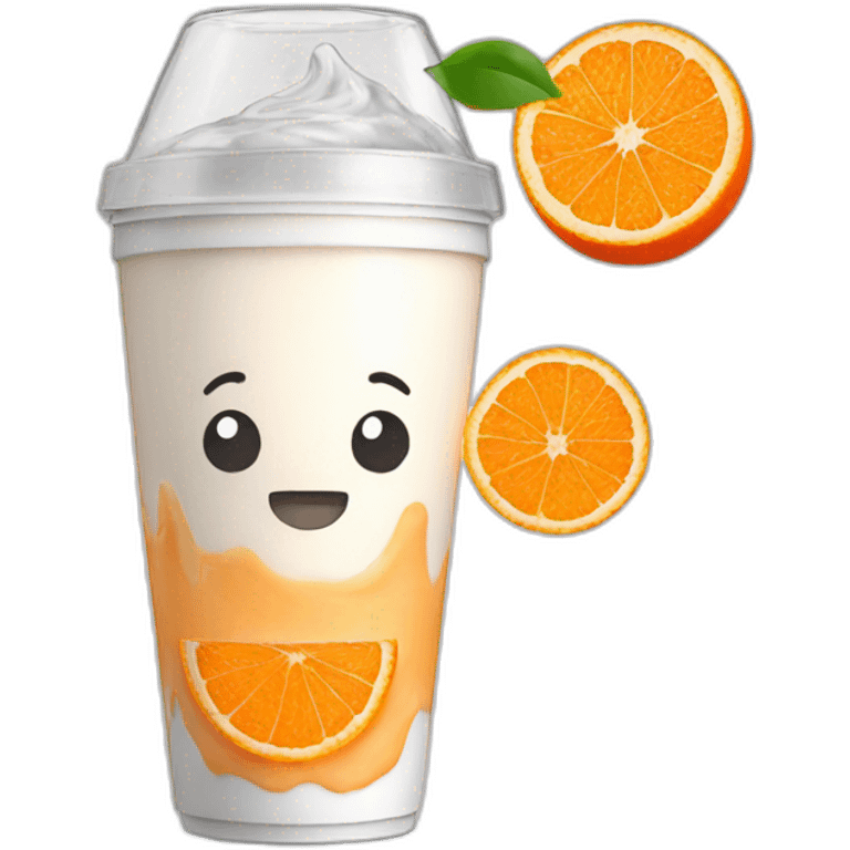 Orange Yakult emoji