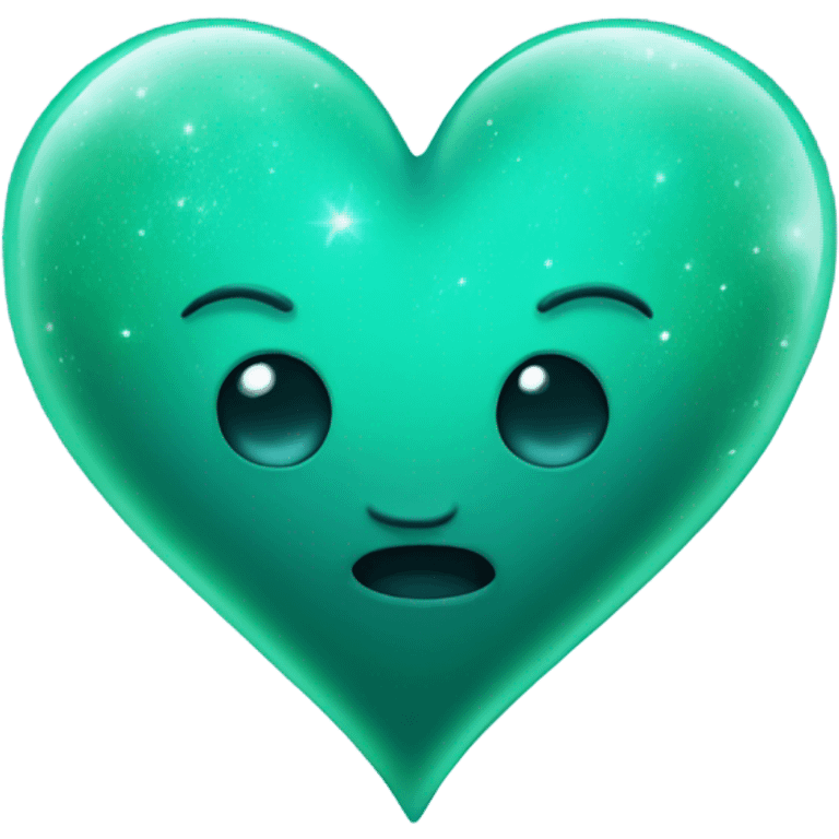 Sea green space heart emoji