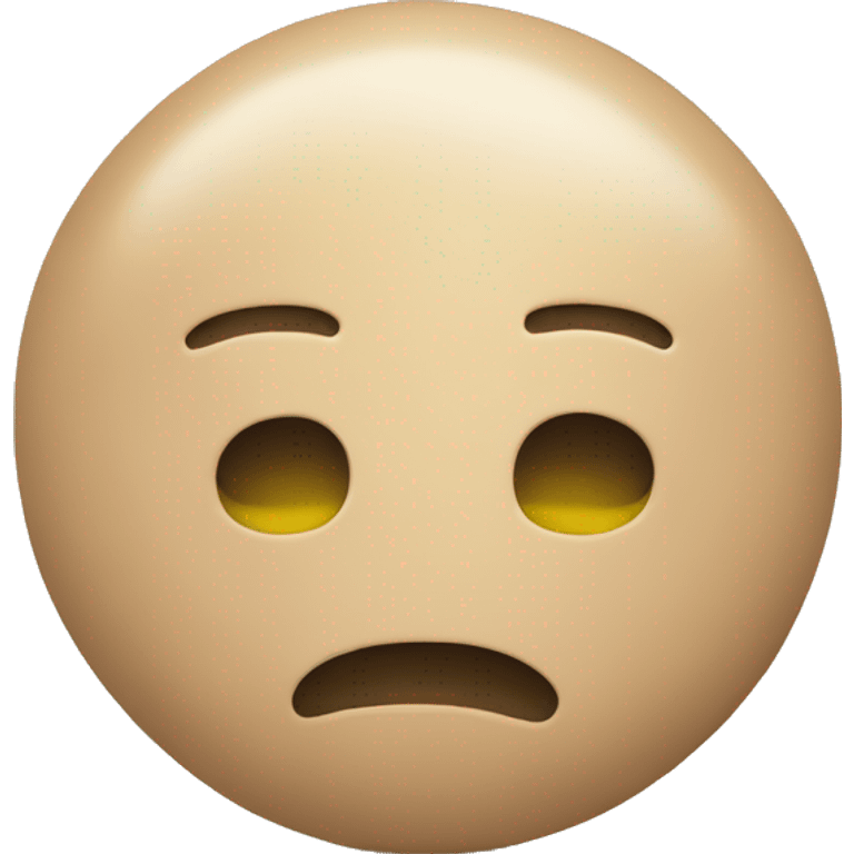 Beige stress ball emoji