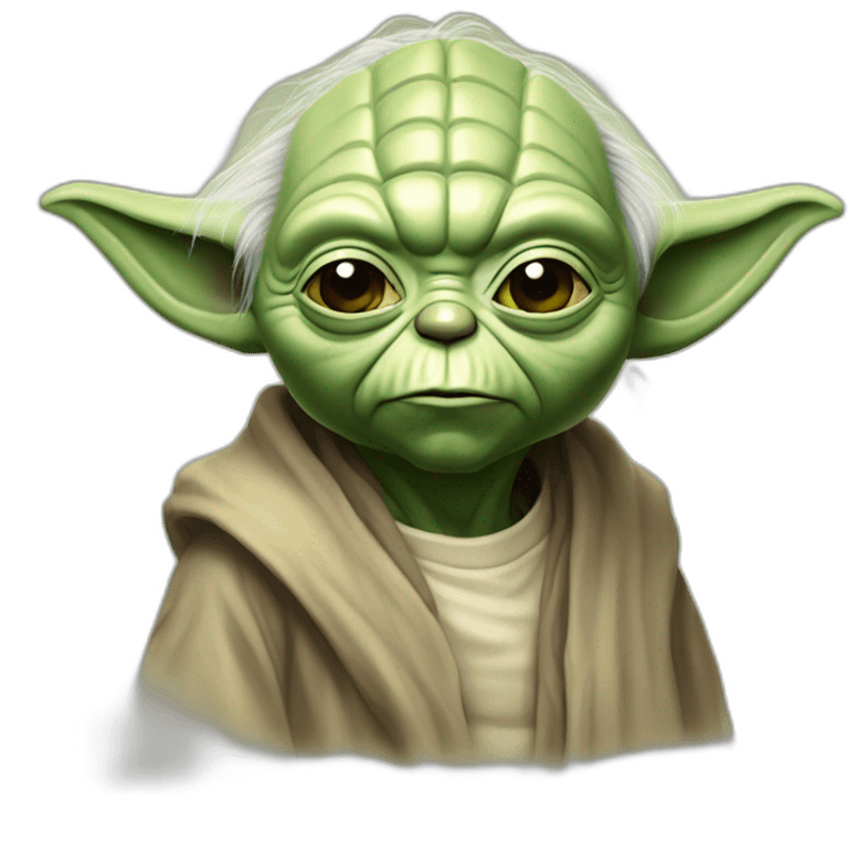 Yoda qui fume emoji