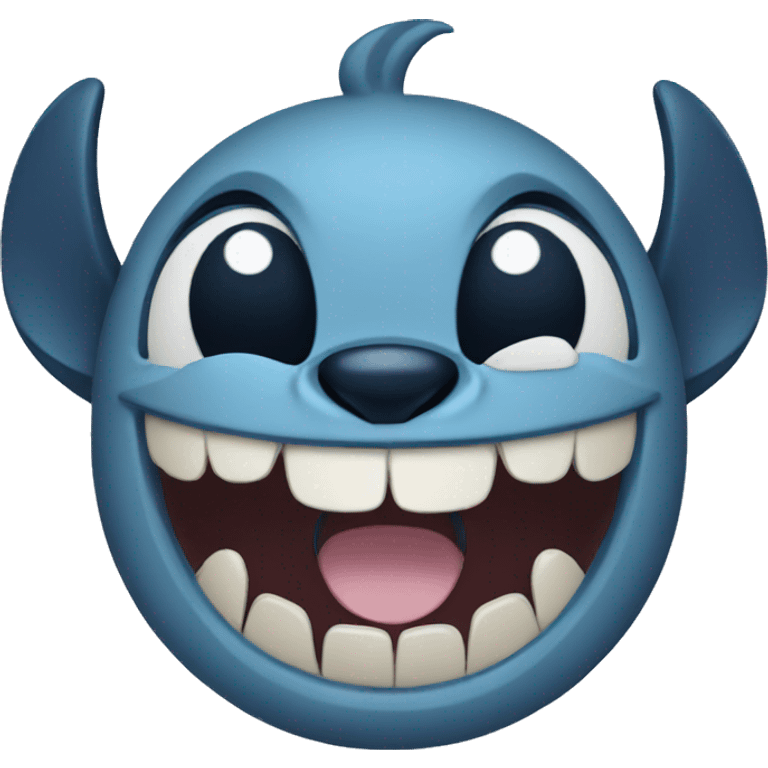 Stitch laughing  emoji