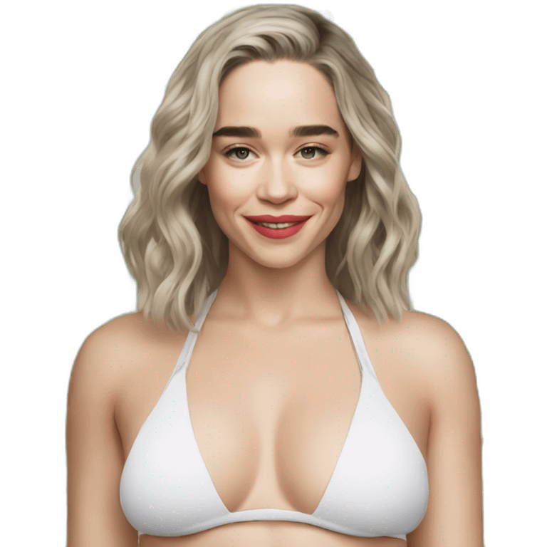 Emilia Clarke bikini emoji