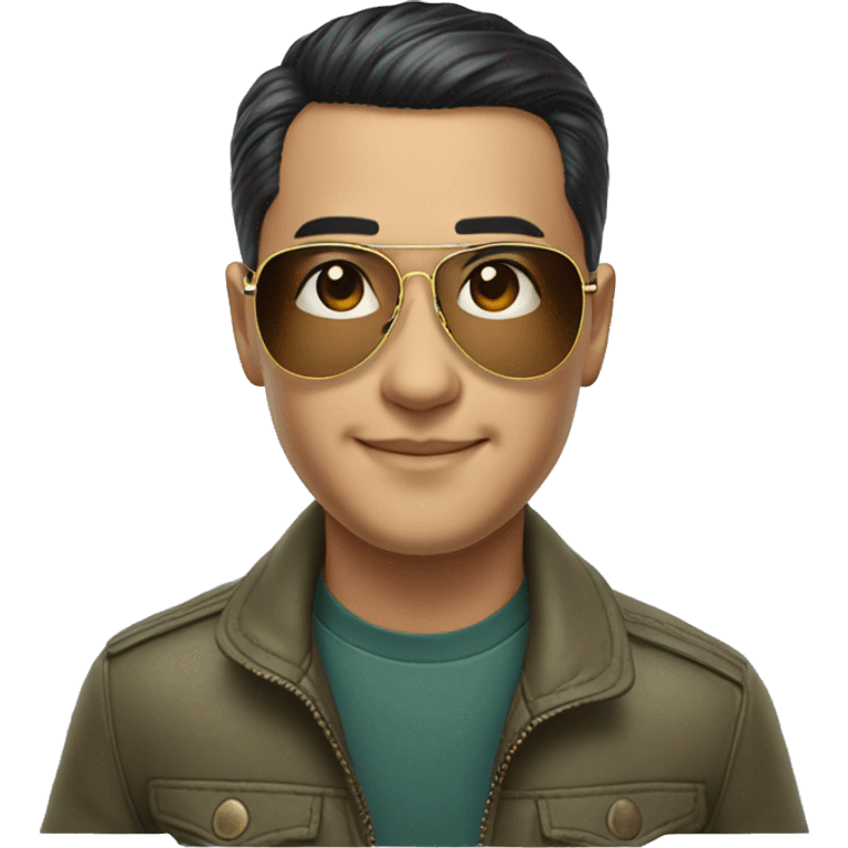 Ray-Ban aviator glasses chinese man  emoji