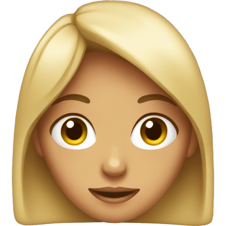 A girl sideyeing us emoji