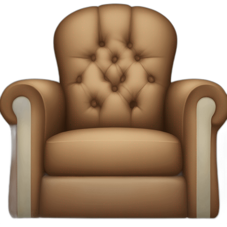 brown armchair emoji