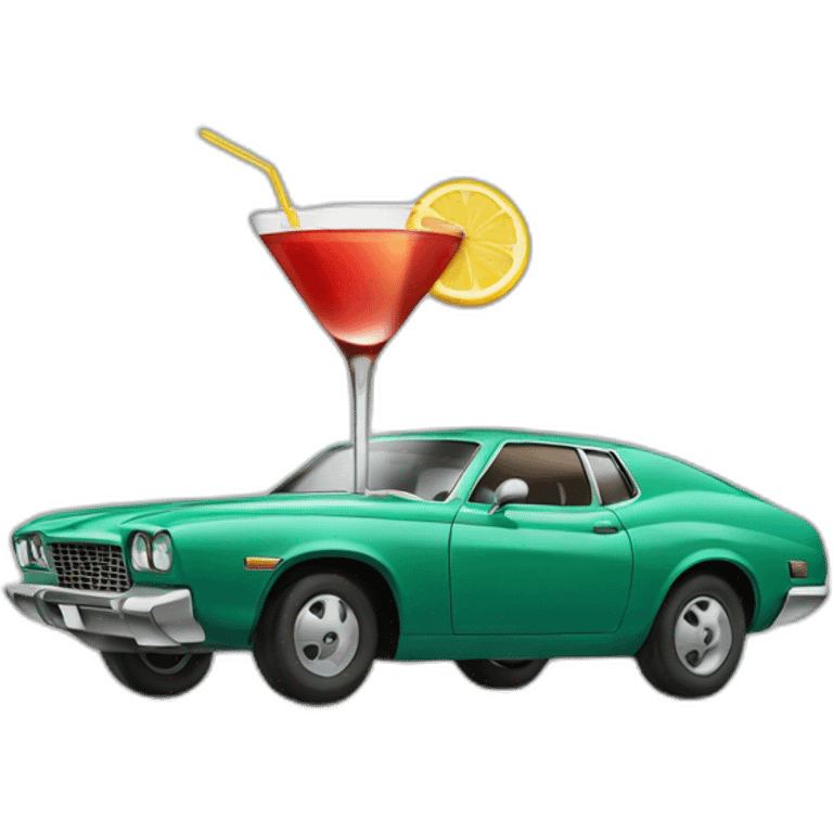 car cocktail emoji