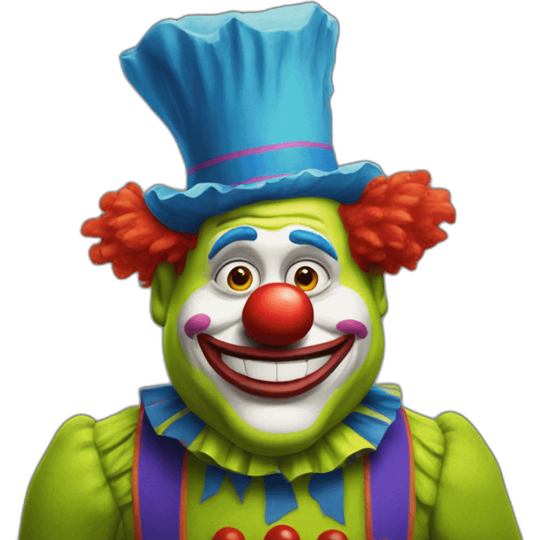 clown shrek emoji