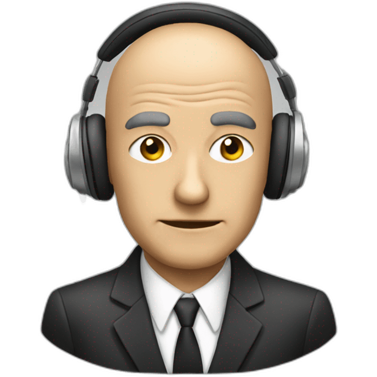 oppenheimer on headphones emoji