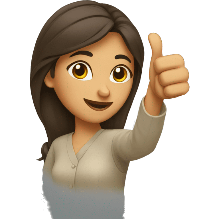 A PAKISTANI WOMAN WITH THUMBS UP emoji