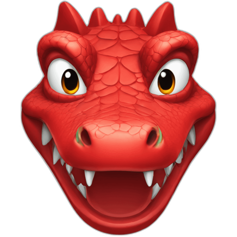 red crocodile emoji