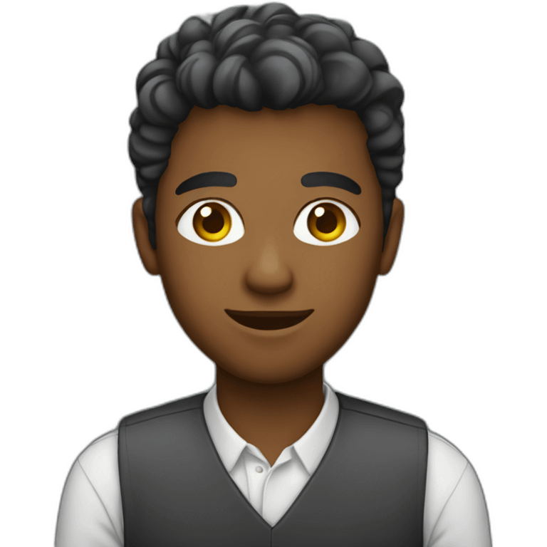 colored young digital project manager emoji