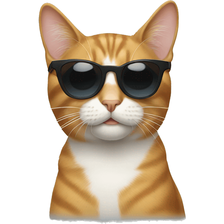 Cat wearing shades emoji